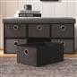 Storage Cube Unit 6 Draw Ottoman Space Saving Velvet Chest Shoe Boucle Organiser