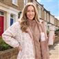 OHS Coat Drying Robe Animal Print Sherpa Lined Water Resistant Oversized
