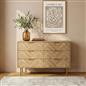 OHS Chevron Storage Unit Chest Engineered Wood 6 Drawer Cabinet Sideboard