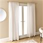 OHS Linen Look Voile Net Curtains 2 Panels Rod Slot Top Pair Home Set 55x87