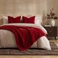 OHS Faux Fur Ribbed Fleece Throw Over Bed Blanket Warm Supersoft