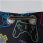 Gaming Eyelet Curtains Pair of Blackout Woven Ring Top Panels Ready Made Kids