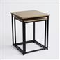 Nest of Tables Square Wood Top Modern End Side Living Room Home Decor Set of 2