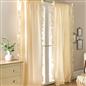 OHS Stripe Frill Voile Net Curtains 2 Window Panels Sheer Rod Slot Top Pair Set