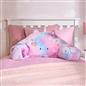 Unicorn Cuddle Cushion Teddy Fleece Reading Bed Pillow Chair Back Support Arms