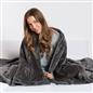 OHS Waffle Fleece Weighted Blanket Sleep Therapy Anxiety Super Soft Bed Throw
