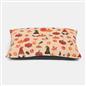 OHS Print Pet Bed Fleece Paw Checks Leopard Stripes Xmas Calming Cushion Dog Cat