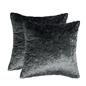 Sienna Cushion Covers Crushed Velvet Luxury Pack of Filled Insert Pad, 45 x 45cm