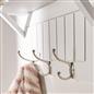 OHS Coat Rack Wall Mounted Shelf Engineered Wood Floating Display Unit