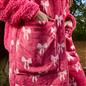 OHS Bows Pocket Scarf Coral Fleece Sherpa Lined Thermal Winter Wrap Hand Warmer