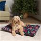 OHS Print Pet Bed Fleece Paw Checks Leopard Stripes Xmas Calming Cushion Dog Cat