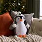 OHS Penguin Decorative Cushion Xmas Filled Scatter Pillow Home Decor