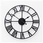 Large Wall Clock Roman Numerals Skeleton Big Open Round Face Living Room Kitchen