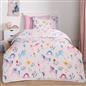 Coverless 10.5 Tog Unicorn Duvet Pillowcase Kids Single Quilt Travel Bedding Set