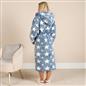 OHS Teddy Marl Dressing Gown Prints Ladies Warm Womens Loungewear Bathrobe