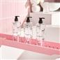 OHS Bows Pump Dispenser Bottles 3 Pack Refillable Shampoo Conditioner Containers