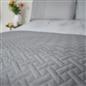 Brentfords Geo Quilted Bedspread Blanket Pinsonic Throw Large Sofa Bed Comforter