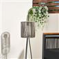 OHS Solar Floor Lamp Rattan Cordless Outdoor Garden Light Dusk Sensor