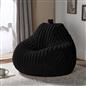 OHS Ribbed Bean Bag Chair Adult Gaming Beanbags with Filling Cosy Couch