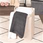 Laundry Basket Bag Foldable Drawstring Clothes Bin Organiser Faux Linen Handles