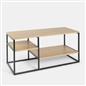 OHS Manhattan TV Stand Engineered Wood Shelves Entertainment Unit