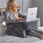 OHS Gaming Lap Pillow Cushion Matte Velvet Filled Laptop Table Tray with Pockets