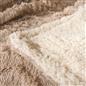 OHS Cable Knit Blanket Sherpa Fleece Sofa Plush Soft Warm Throw Over Bed Chair