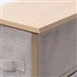 Narrow 4 Drawer Storage Cabinet Bedside Table Unit Clothes Home Fabric Organiser