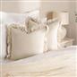 OHS Frill Cushion Covers Faux Linen Soft Square Pillowcases Home Decor Multipack