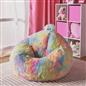 OHS Kids Fluffy Bean Bag Chair Seat Footstool Rest Filled Warm Soft Cushion