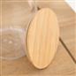Clear Storage Tub with Lid Pasta Dry Food Container Fresh Durable Plastic Bamboo