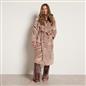 OHS Flannel Dressing Gown Soft Fleece Adults Unisex Thermal Winter Bathrobe