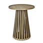 OHS Ivy Side Table Slatted Engineered Wood Living Room Bedroom Bedside