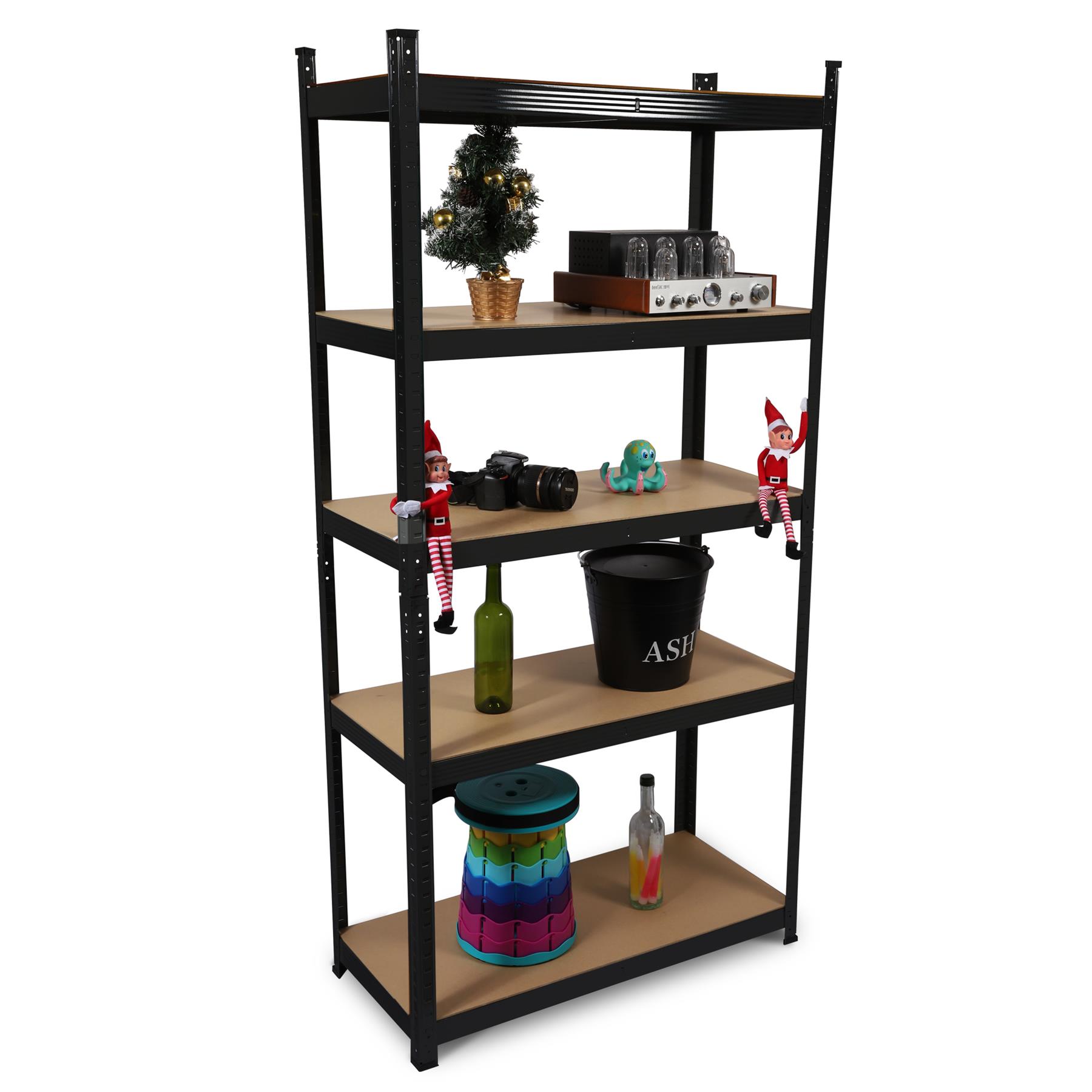 Lightweight Shelving Rack 5 Tier Metal Shelves Unit For Storage Easy Assembly eBay