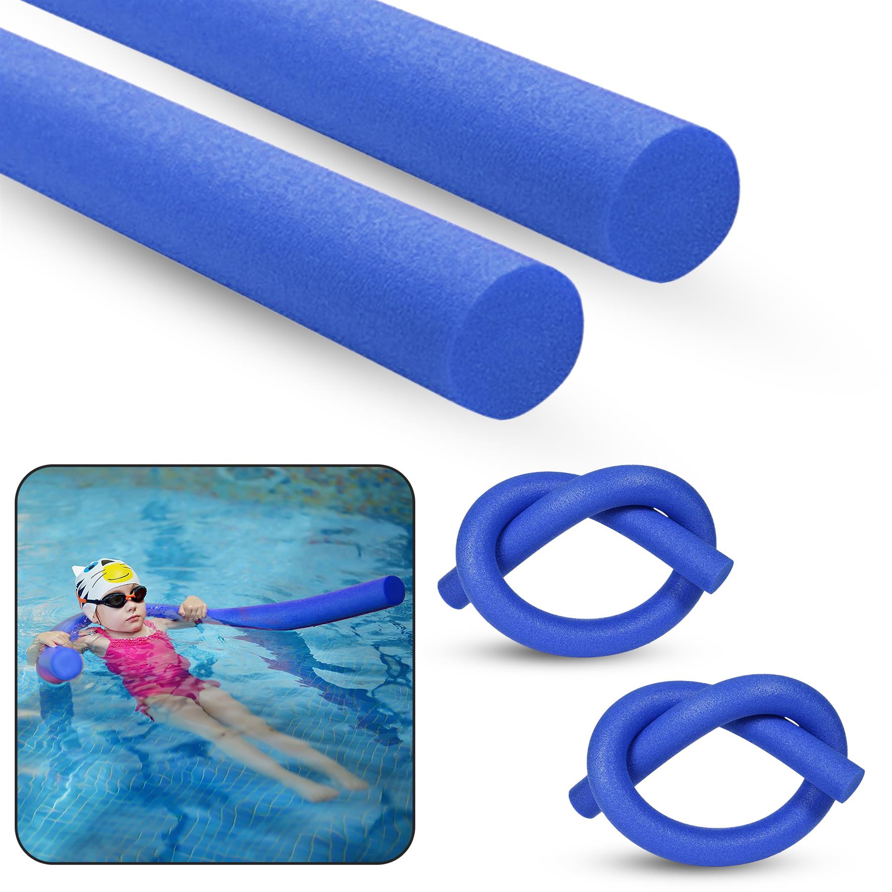 Flexible Swimming Pool Noodle Float Aid Woggle Swim Kids Water Beach Fun Gift - Picture 12 of 112
