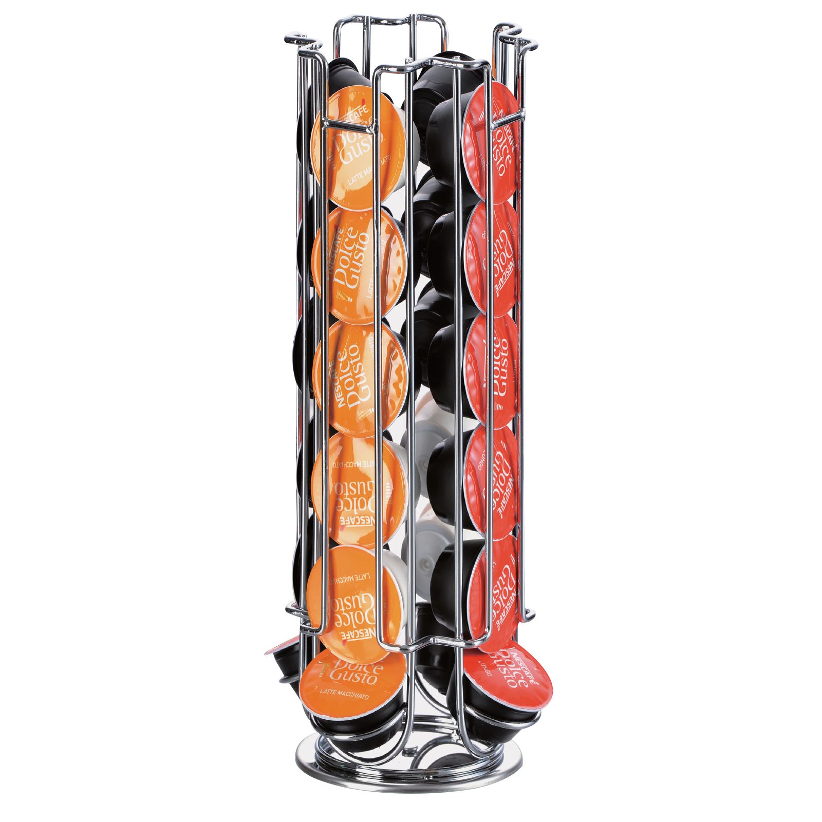 REVOLVING COFFEE POD HOLDER TASSIMO NESPRESSO DOLCE GUSTO CAPSULE STAND