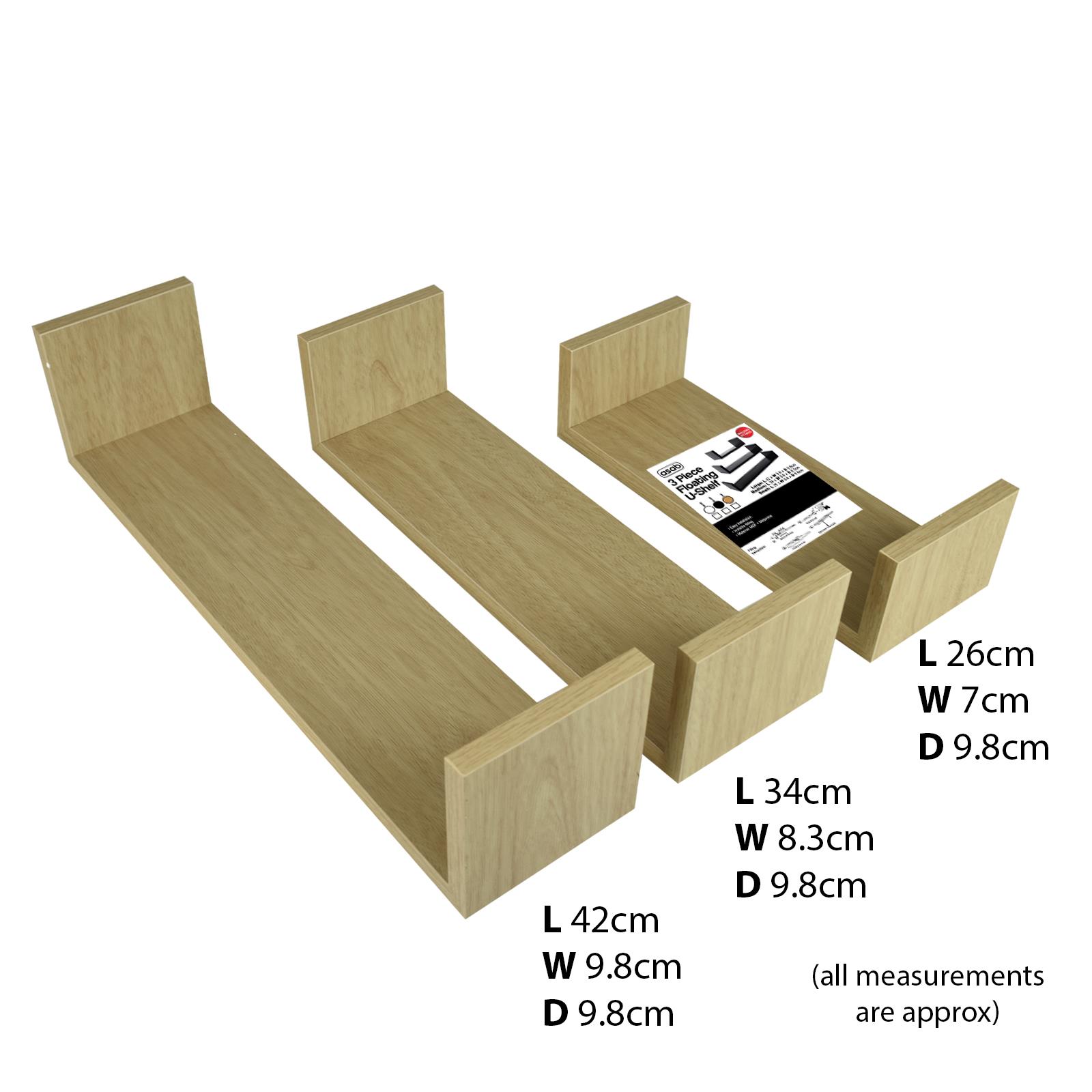 Wooden Floating Cube Shelves Wall Hanging Storage Display Home Decor