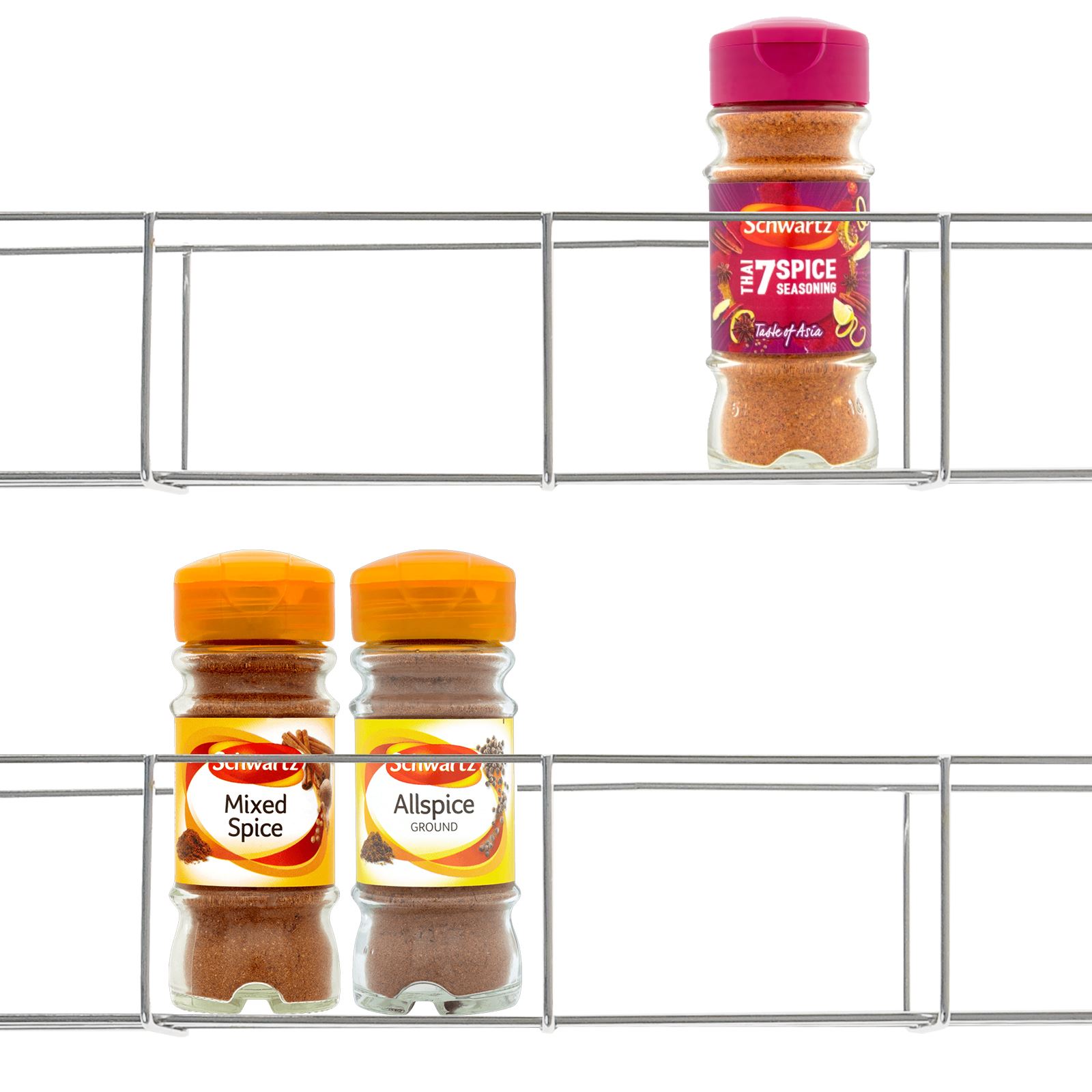4/5/6 Tier Spice Herb Rack Holder Kitchen Jar Wall Door Storage Display Shelving 4/5/6 Tier Spice Herb Rack Holder Kitchen Jar Wall Door Storage Display Shelving