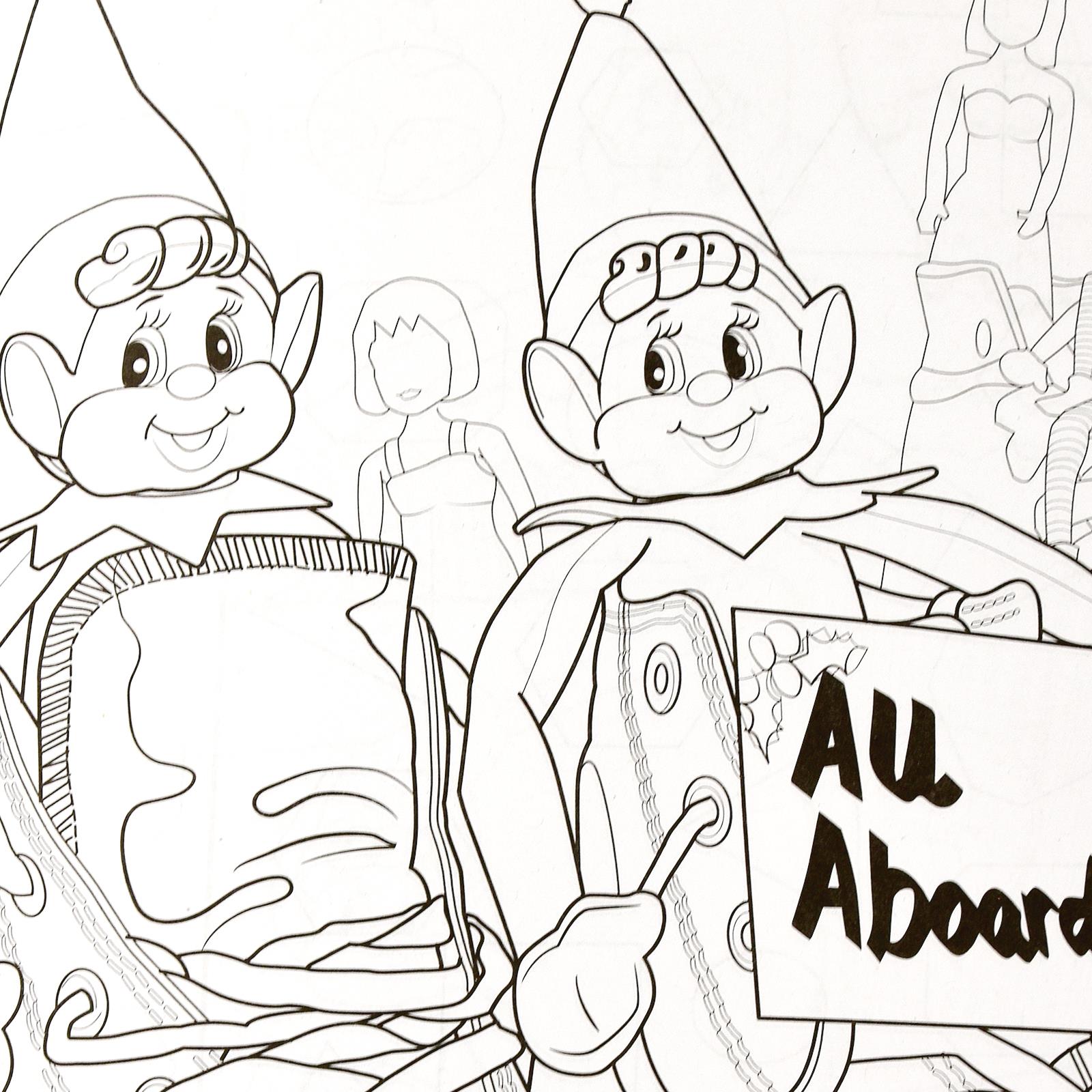 NAUGHTY ELF COLOURING Book Elves Badly Christmas Kids Children Set - £3 ...