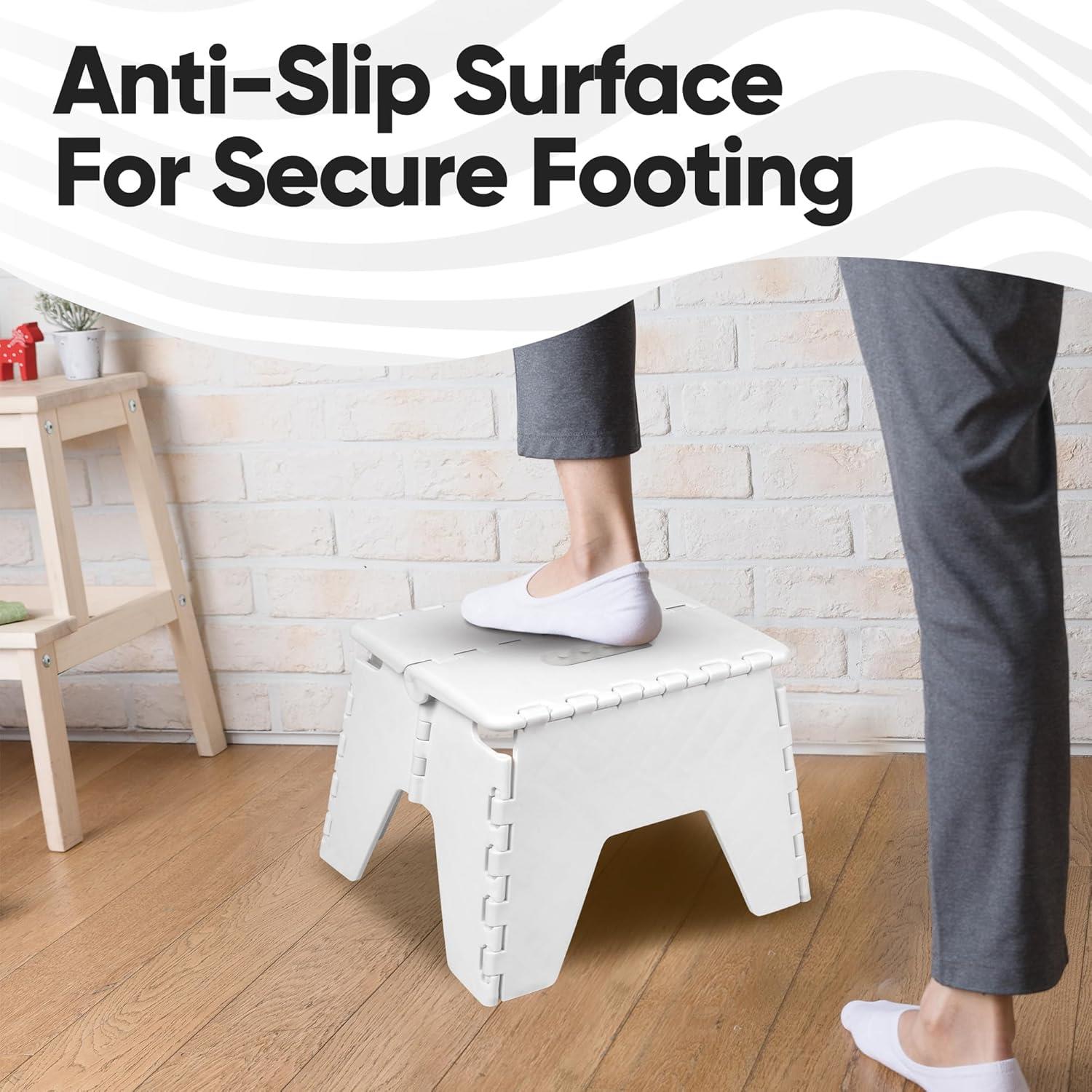 Heavy Duty 150kg Folding Step Stool Multi Purpose Non Slip Foldable Home Kitchen - Picture 8 of 15