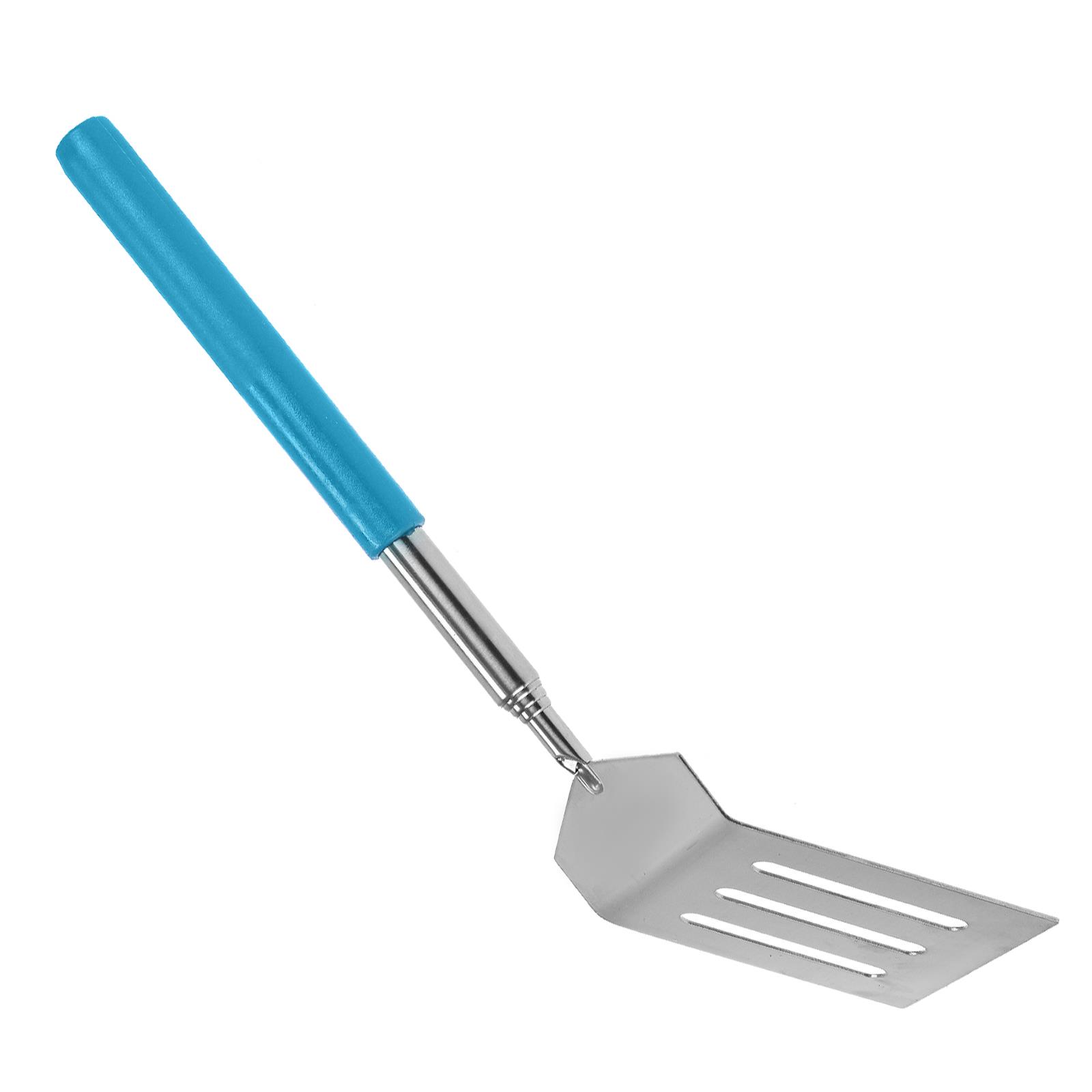EXTENDABLE BBQ SPATULA Stainless Steel Burger Fish Slice Slotted Turner Kitchen £3.99 PicClick UK