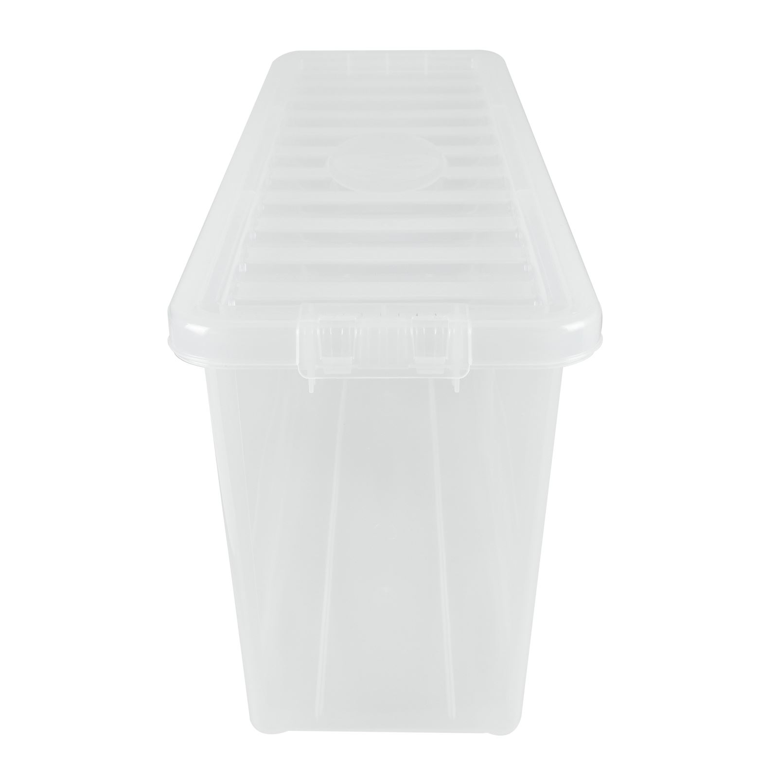 Wham Crystal Clear Plastic Storage Box Secure Clip on LidUnder Bed Space Save eBay