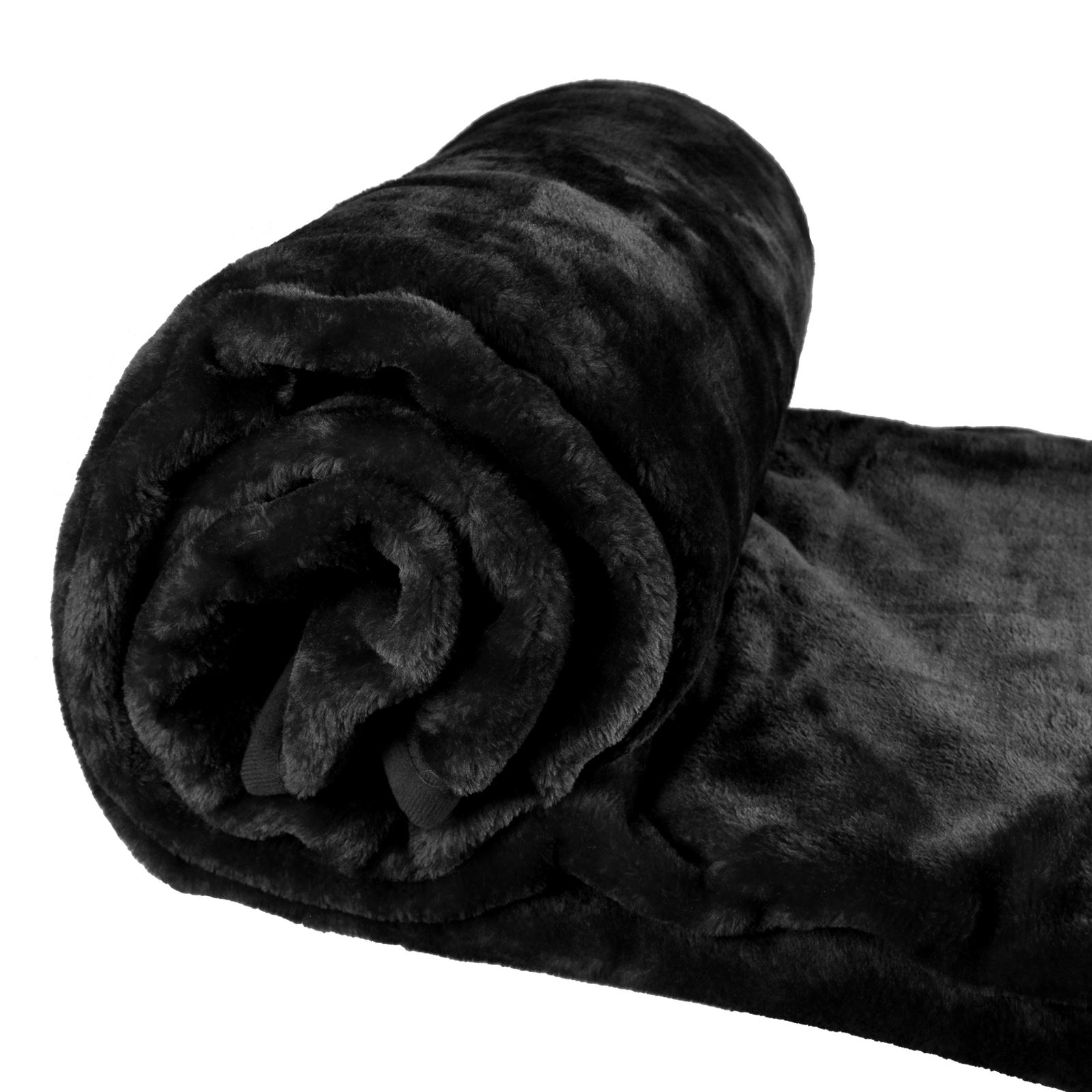Large Throw Over Bed Sofa Warm Fleece Throw Blanket Soft Luxury 200 x 240cm - Picture 2 of 23