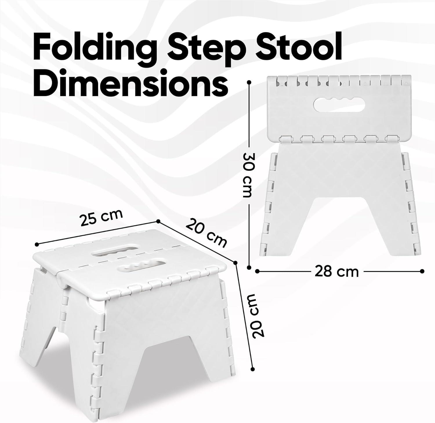 Heavy Duty 150kg Folding Step Stool Multi Purpose Non Slip Foldable Home Kitchen - Picture 10 of 15
