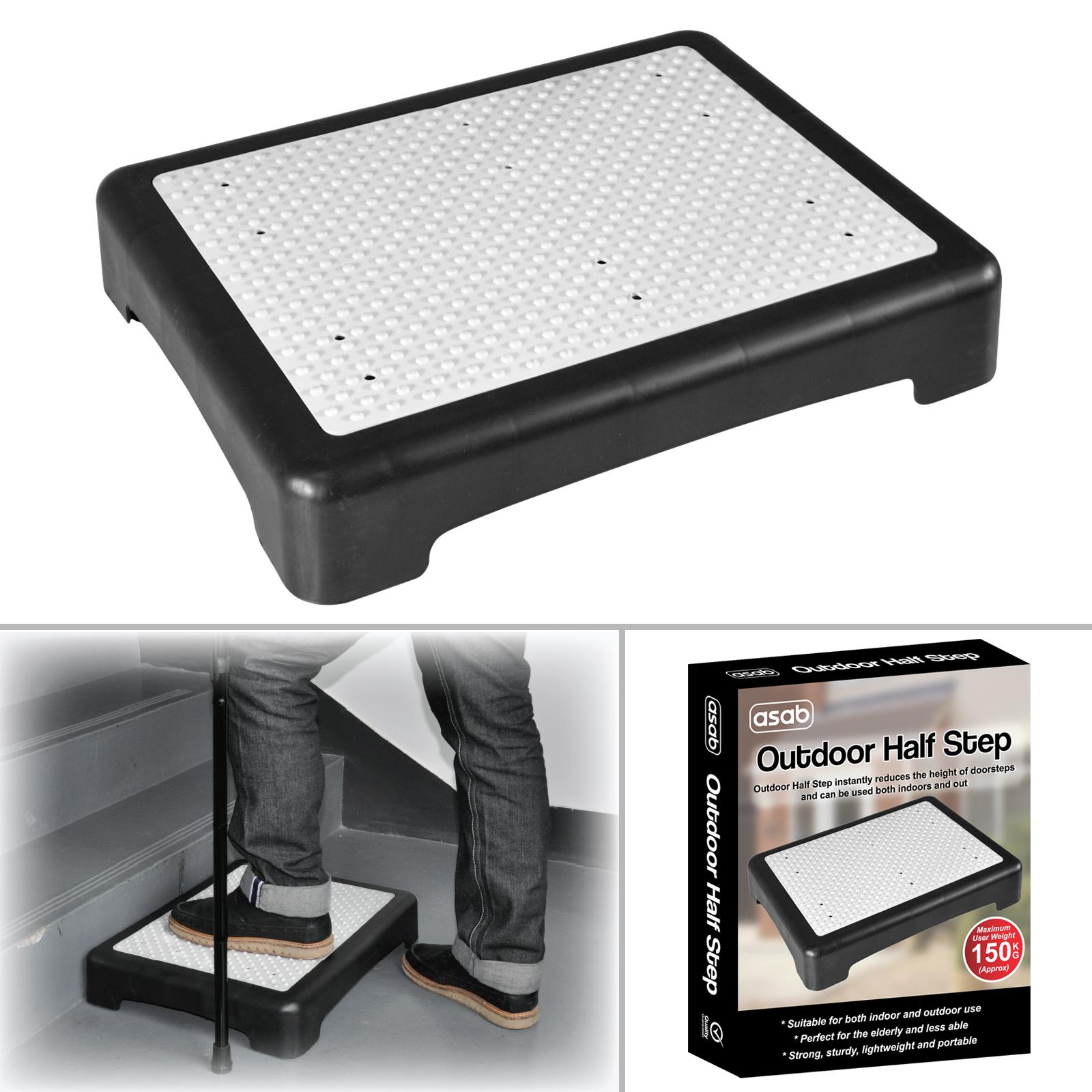 AntiSlip Half Step Stool Elderly Disability Door Walking Outdoor Mobility Aid eBay