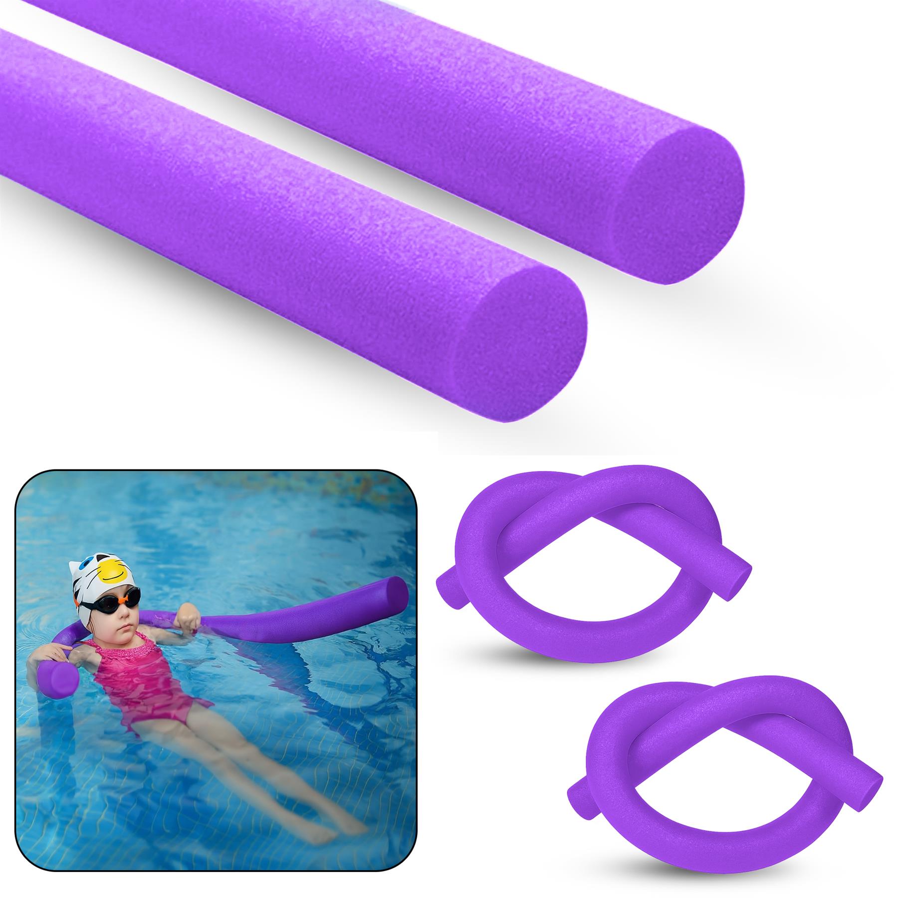 Flexible Swimming Pool Noodle Float Aid Woggle Swim Kids Water Beach Fun Gift - Picture 69 of 112