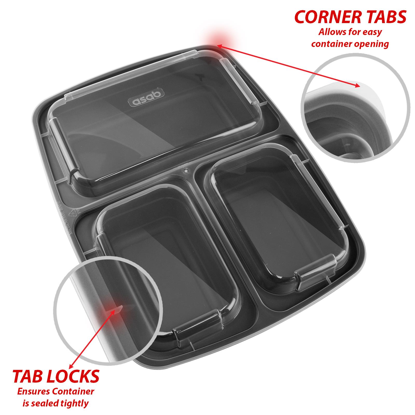 10 Pk Meal Prep Food Container Microwave BPA Free Plastic Lunch Box Stackable eBay