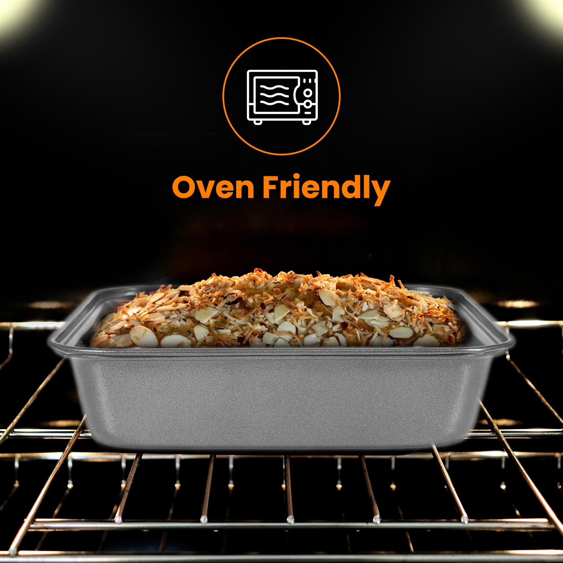 Non Stick Baking Tin Carbon Steel Design Dishwasher Safe Square