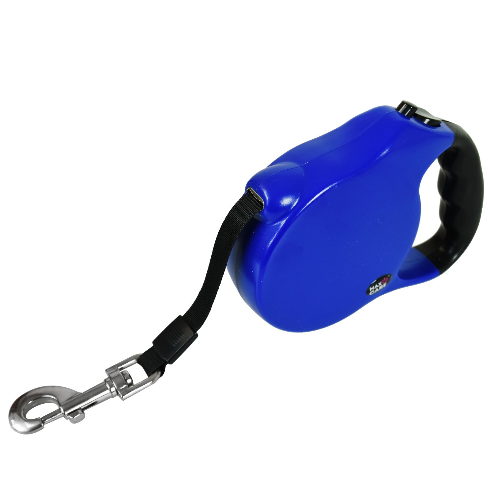 Max Care Blue Retractable Dog Leash Extendable Locking Pet Walking Lead