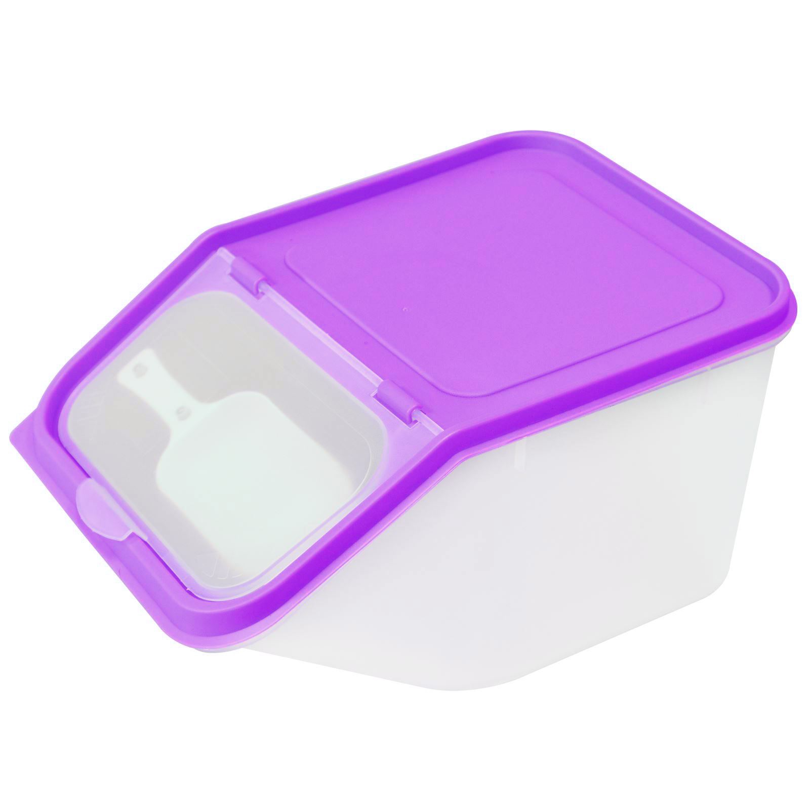 3.5L Large Dry Food Storage Container Scoop Plastic Cereal Pet Dog Cat